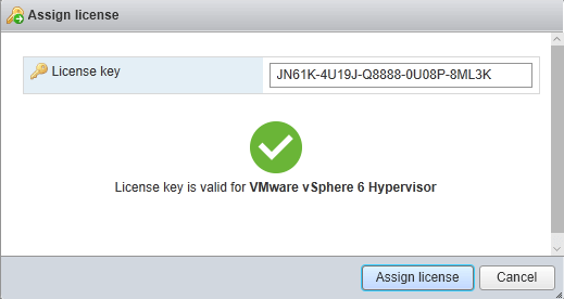 vmware esxi 6 license key free