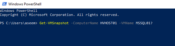 How to Remove a Hyper-V VM Snapshot using PowerShell image 1