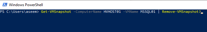 How to Remove a Hyper-V VM Snapshot using PowerShell image 2