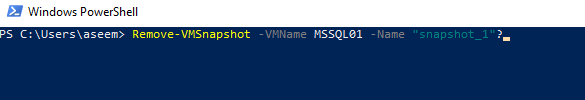 How to Remove a Hyper-V VM Snapshot using PowerShell image 3
