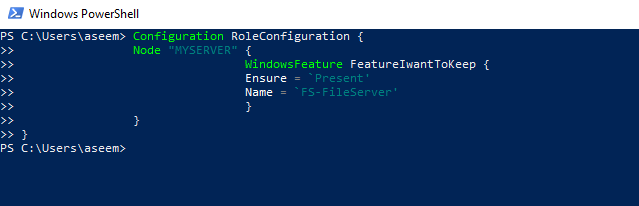 Desired State Configuration in PowerShell image 1